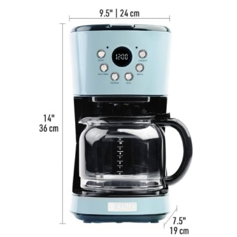 Haden Heritage 12-Cup Programmable Drip Coffee Maker